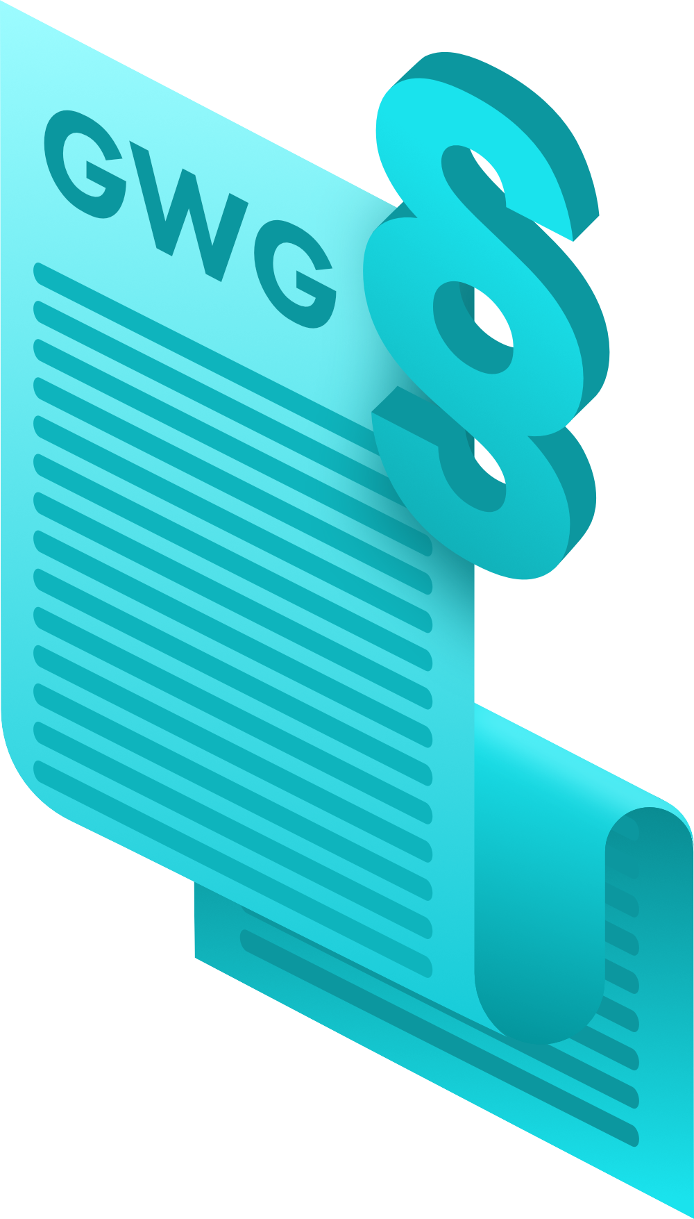 GWG Illustration einer Schriftrolle mit Aufschrift GwG